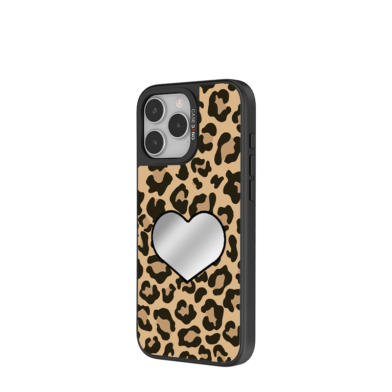 CaseBang Heart Leopard Print Unijoy