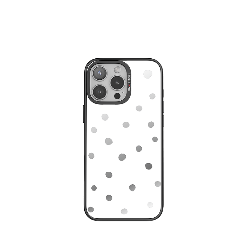 interchangeable Phone Case white Polka Dots