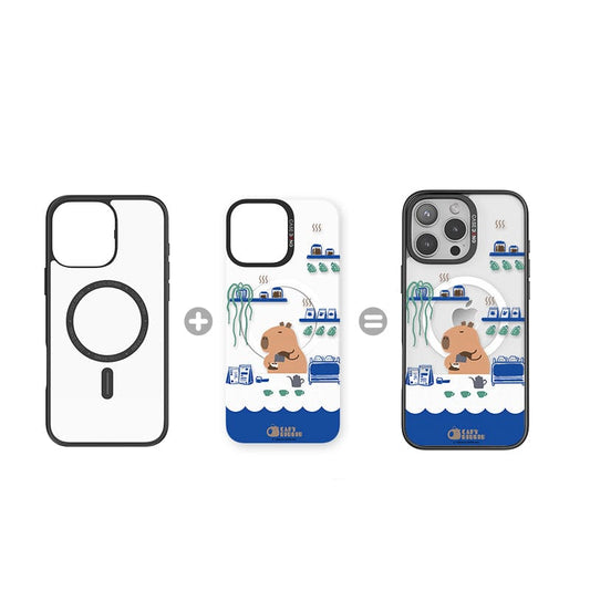 CaseBang Imagisnap Coffee Capybara Imagisnap iPhone 16 Pro Max / Back Cover+Base Case Coffee Capybara Imagisnap