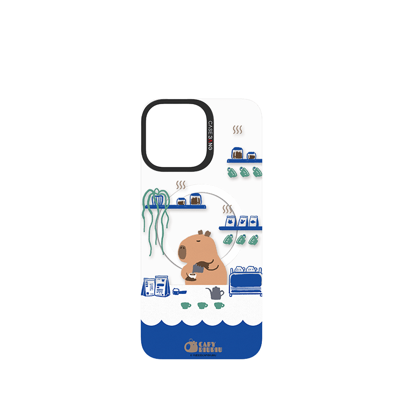 CaseBang Imagisnap Coffee Capybara Imagisnap iPhone 16 Pro Max / Back Cover Coffee Capybara Imagisnap