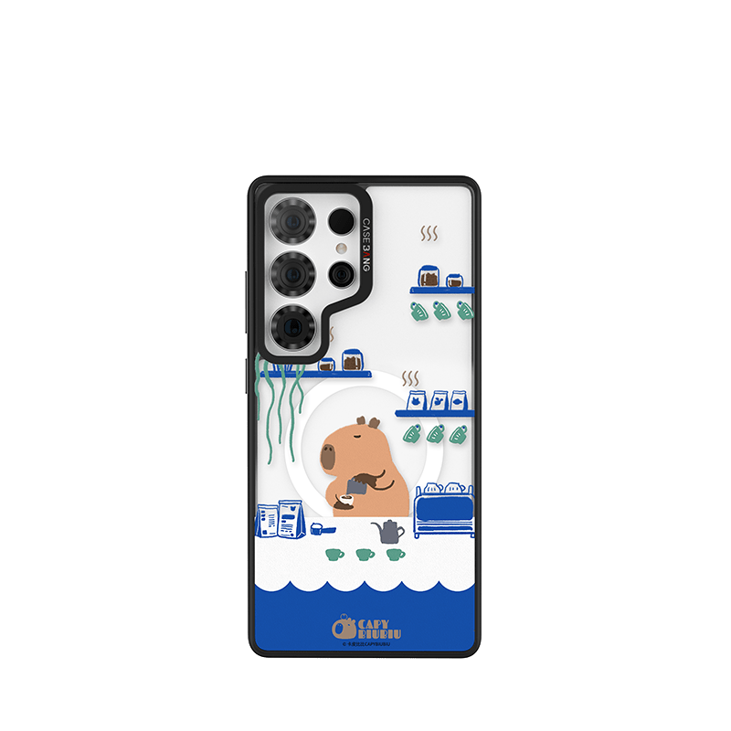 CaseBang Imagisnap Coffee Capybara Imagisnap Samsung S25 Ultra / Back Cover+Base Case Coffee Capybara Imagisnap