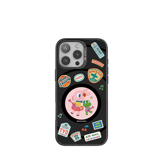 CaseBang Imagisnap Patchwork Dreams magsafe interchangeable phone case For iPhone 13-16 series iPhone 16 Pro Max / Back Cover+Base Case Daisy Records Imagisnap