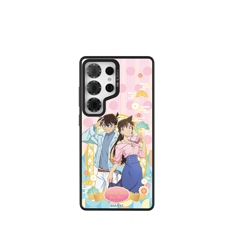 CaseBang Imagisnap Detective Conan : Destiny Promise magsafe interchangeable phone case For iPhone 13-16 series Samsung S25 Ultra / Back Cover+Base Case Destiny Shinichi & Ran Imagisnap