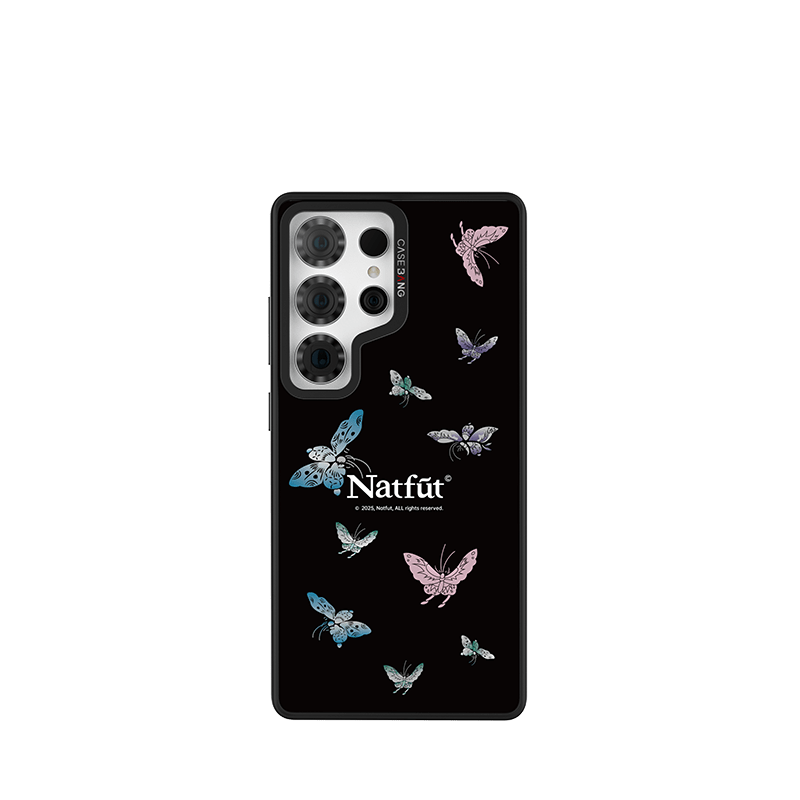 CaseBang Imagisnap Ethereal Garden magsafe interchangeable phone case For iPhone 13-16 series Samsung S25 Ultra / Back Cover+Base Case Dream Of Butterfly Imagisnap