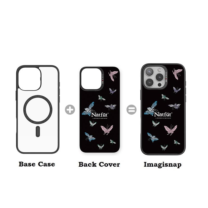 CaseBang Imagisnap Ethereal Garden magsafe interchangeable phone case For iPhone 13-16 series Dream Of Butterfly Imagisnap