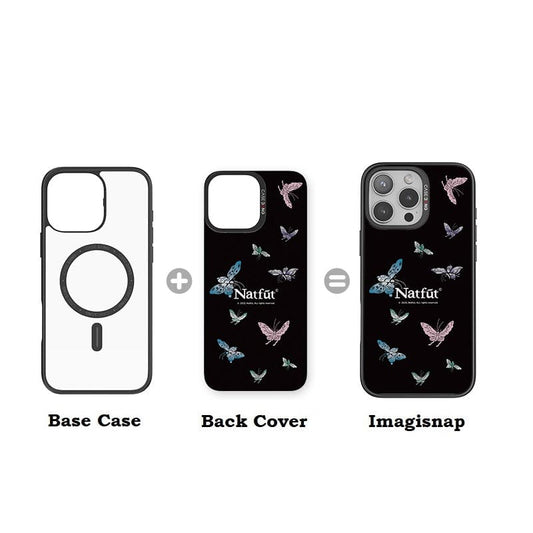 CaseBang Imagisnap Ethereal Garden magsafe interchangeable phone case For iPhone 13-16 series Dream Of Butterfly Imagisnap