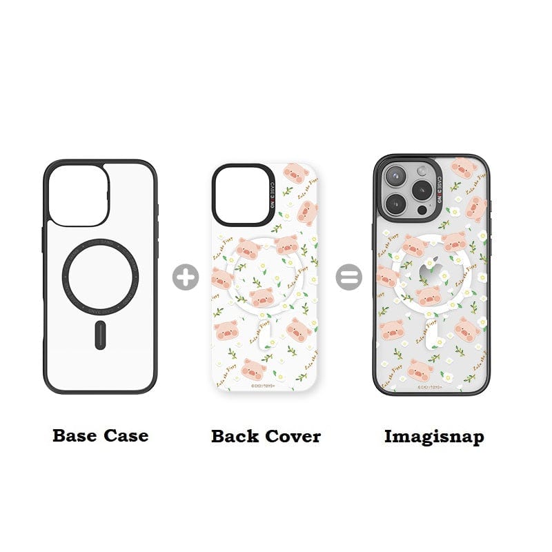 CaseBang Imagisnap Patchwork Dreams magsafe interchangeable phone case For iPhone 13-16 series Flower LULU Imagisnap