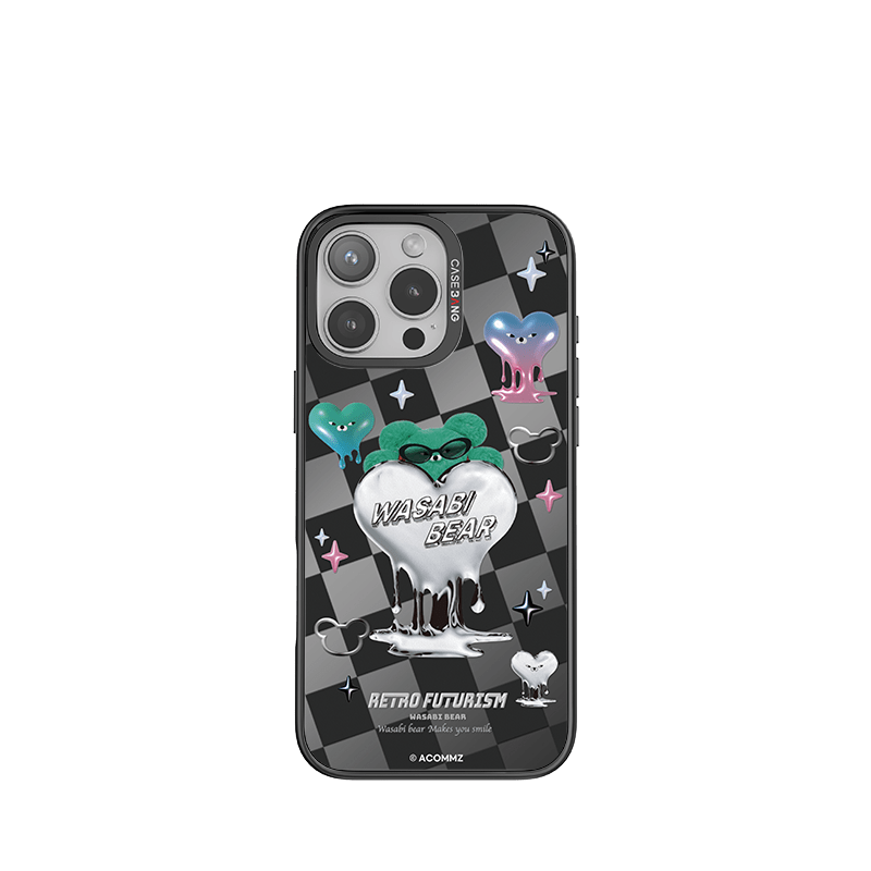 CaseBang Imagisnap Wasabi Bear - Flowing Plaid Imagisnap iPhone 16 Pro Max / Back Cover+Base Case Flowing Plaid Imagisnap