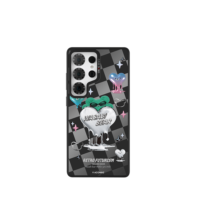 CaseBang Imagisnap Wasabi Bear - Flowing Plaid Imagisnap Samsung S25 Ultra / Back Cover+Base Case Flowing Plaid Imagisnap