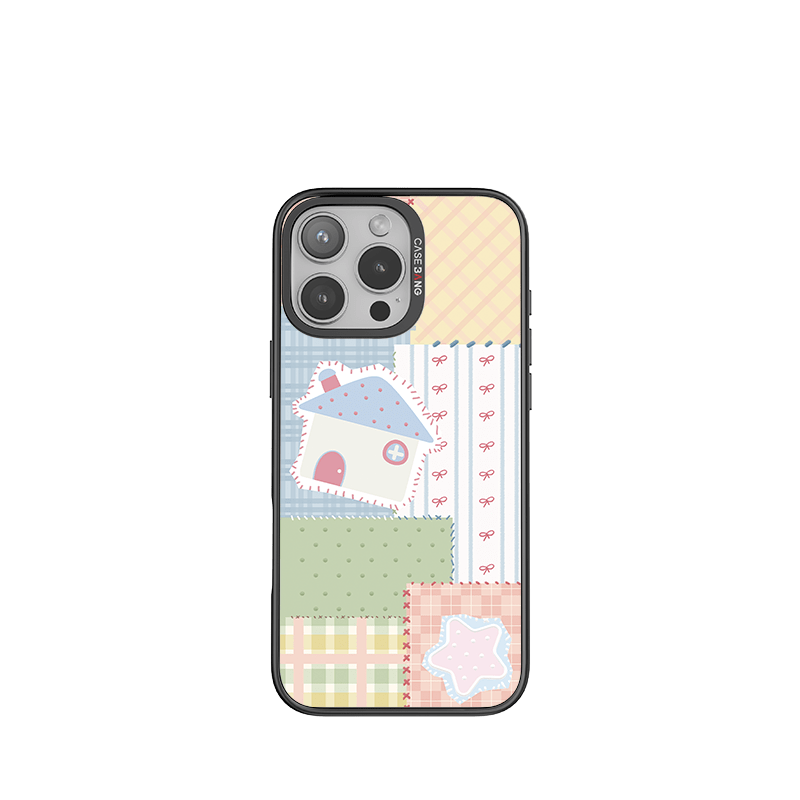 CaseBang Imagisnap Patchwork Dreams magsafe interchangeable phone case | For iPhone 13-16 series iPhone 16 Pro Max / Back Cover+Base Case Fresh Cottage Imagisnap