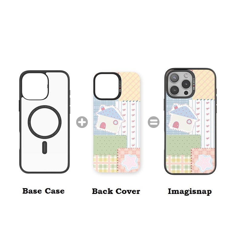 CaseBang Imagisnap Patchwork Dreams magsafe interchangeable phone case | For iPhone 13-16 series Fresh Cottage Imagisnap
