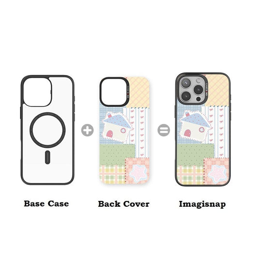 CaseBang Imagisnap Patchwork Dreams magsafe interchangeable phone case | For iPhone 13-16 series Fresh Cottage Imagisnap
