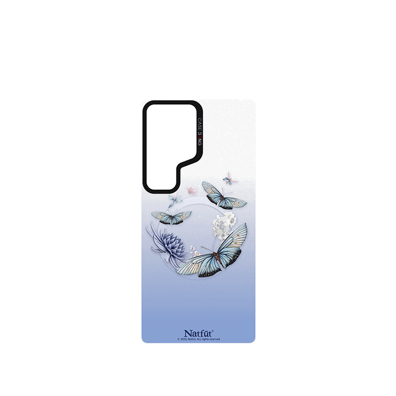 CaseBang Imagisnap Ethereal Garden magsafe interchangeable phone case For iPhone 13-16 series Samsung S25 Ultra / Back Cover Love Of Butterfly Imagisnap