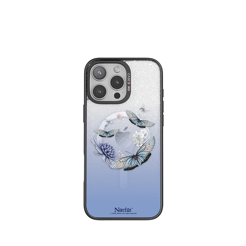 CaseBang Imagisnap Ethereal Garden magsafe interchangeable phone case For iPhone 13-16 series iPhone 16 Pro Max / Back Cover+Base Case Love Of Butterfly Imagisnap