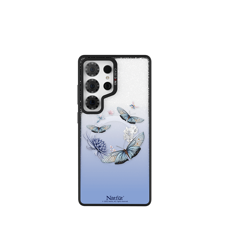 CaseBang Imagisnap Ethereal Garden magsafe interchangeable phone case For iPhone 13-16 series Samsung S25 Ultra / Back Cover+Base Case Love Of Butterfly Imagisnap