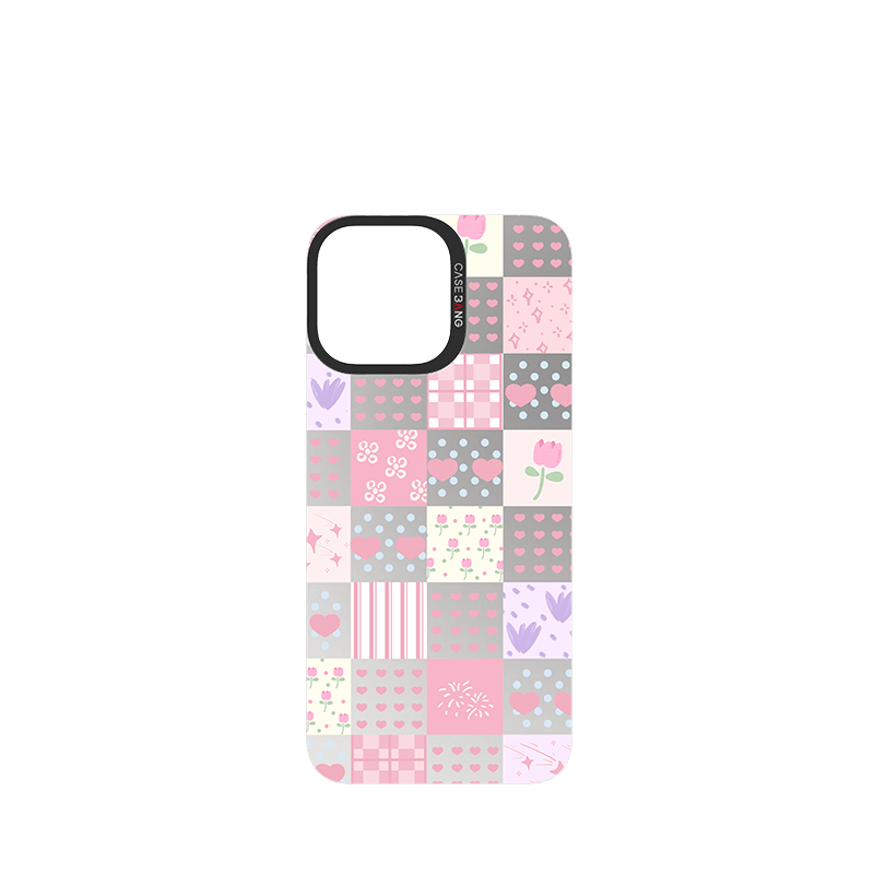 CaseBang Imagisnap Patchwork Dreams magsafe interchangeable phone case | For iPhone 13-16 series iPhone 16 Pro Max / Back Cover Love Patchwork Imagisnap