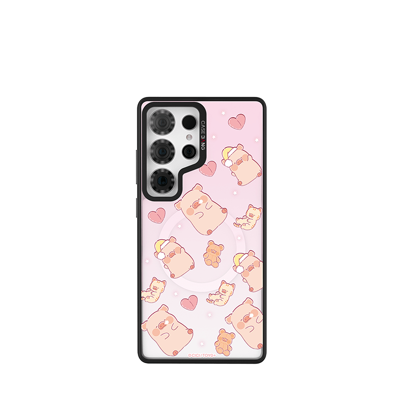 CaseBang Imagisnap Patchwork Dreams magsafe interchangeable phone case For iPhone 13-16 series Samsung S25 Ultra / Back Cover+Base Case LULU In Sleeping Imagisnap