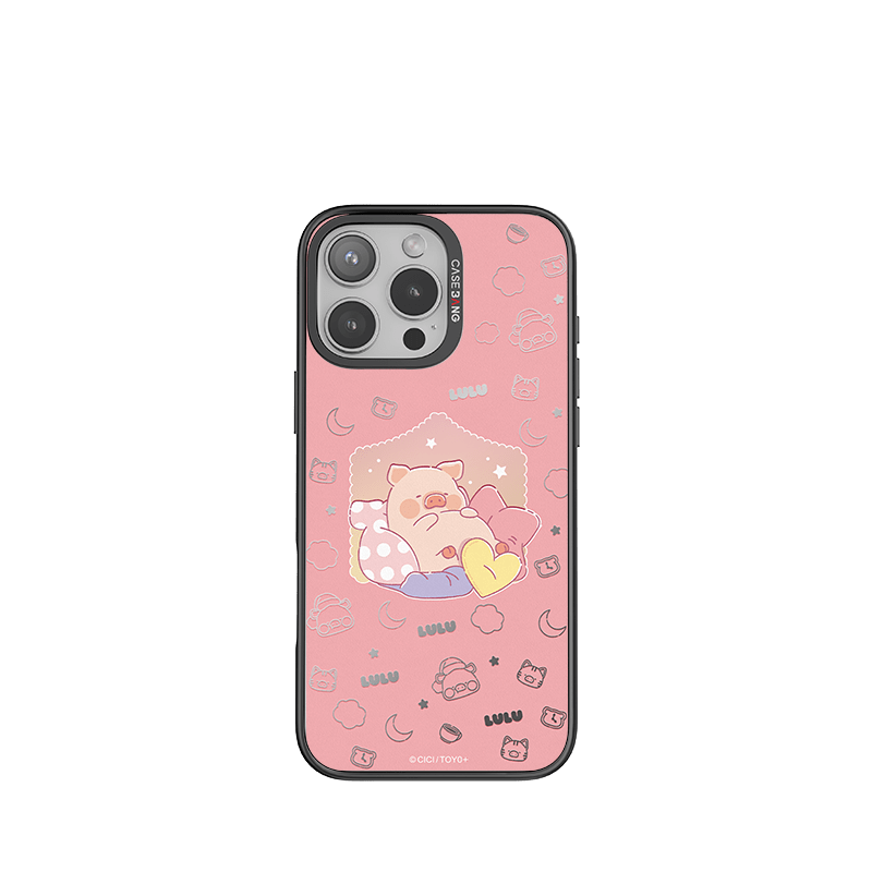 CaseBang Imagisnap Patchwork Dreams magsafe interchangeable phone case For iPhone 13-16 series iPhone 16 Pro Max / Back Cover+Base Case Lying LULU Imagisnap
