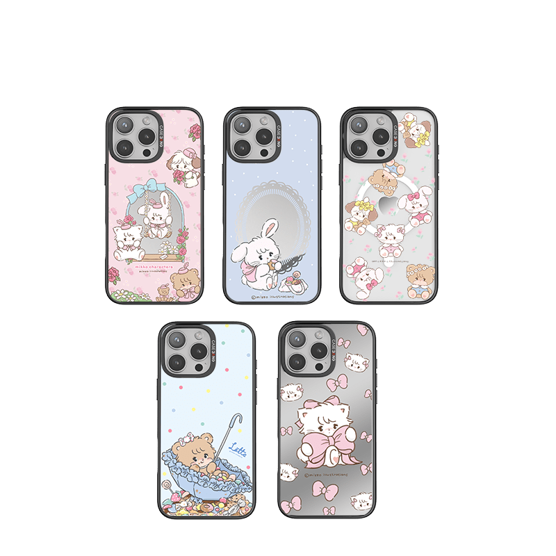 CaseBang Imagisnap Casebang Mikko Replaceable Magsafe Phone Case | For iPhone 15/16 series and samsung s24 Mousse & Ribbon Bow Imagisnap