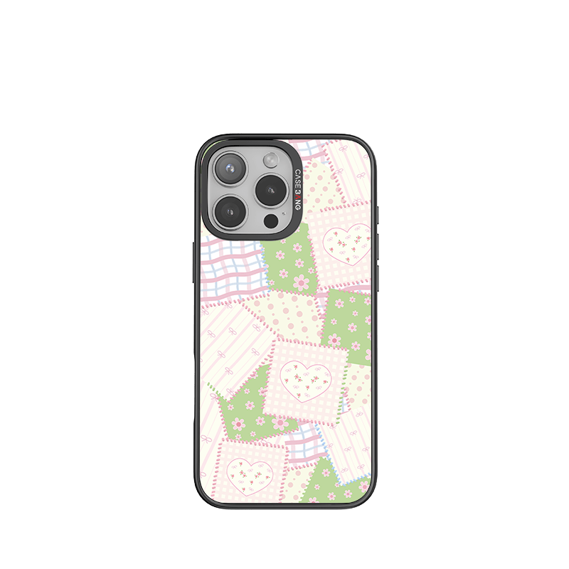 CaseBang Imagisnap Patchwork Dreams magsafe interchangeable phone case | For iPhone 13-16 series iPhone 16 Pro Max / Back Cover+Base Case Patch Flowers Imagisnap