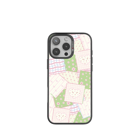 CaseBang Imagisnap Patchwork Dreams magsafe interchangeable phone case | For iPhone 13-16 series iPhone 16 Pro Max / Back Cover+Base Case Patch Flowers Imagisnap