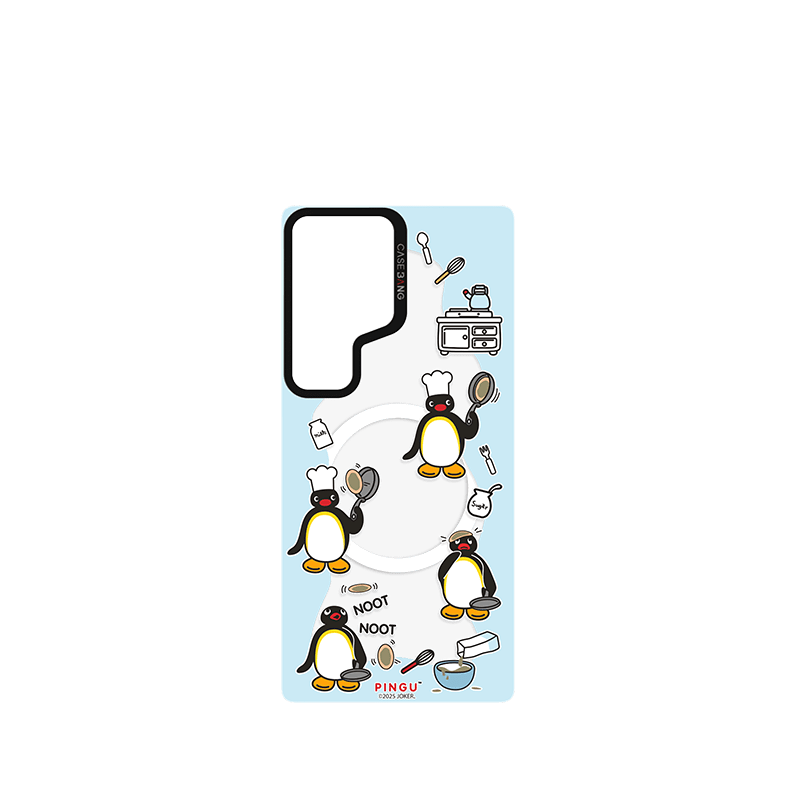 CaseBang Imagisnap Pingu cooking Cute Phone Acessories-Magsafe Phone Case Samsung S25 Ultra / Back Cover Pingu Cooking Imagisnap