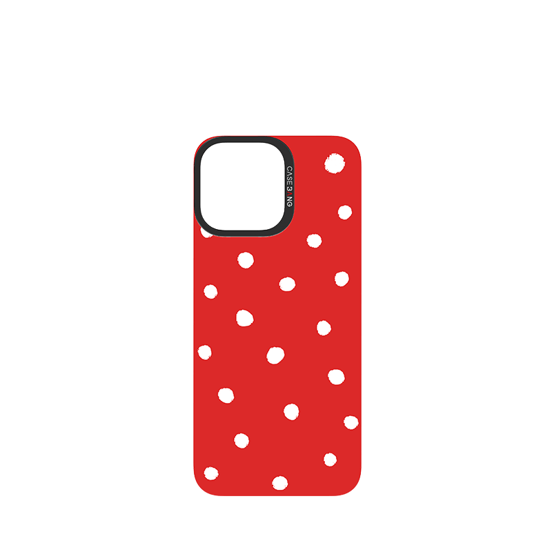 CaseBang Imagisnap Red Polka Dots Imagisnap iPhone 16 Pro Max / Back Cover Red Polka Dots Imagisnap