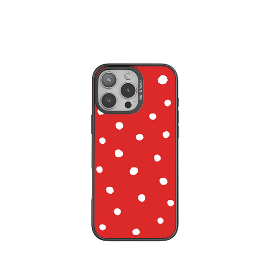 CaseBang Imagisnap Red Polka Dots Imagisnap iPhone 16 Pro Max / Back Cover+Base Case Red Polka Dots Imagisnap