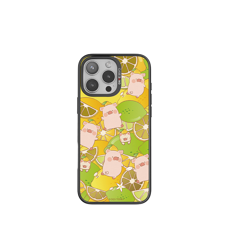CaseBang Imagisnap Patchwork Dreams magsafe interchangeable phone case For iPhone 13-16 series iPhone 16 Pro Max / Back Cover+Base Case Sour LULU Imagisnap