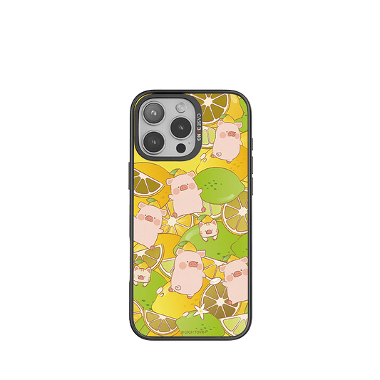 CaseBang Imagisnap Patchwork Dreams magsafe interchangeable phone case For iPhone 13-16 series iPhone 16 Pro Max / Back Cover+Base Case Sour LULU Imagisnap