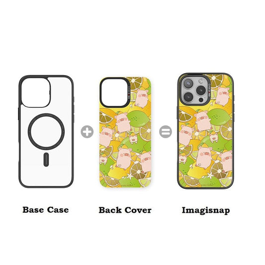 CaseBang Imagisnap Patchwork Dreams magsafe interchangeable phone case For iPhone 13-16 series Sour LULU Imagisnap