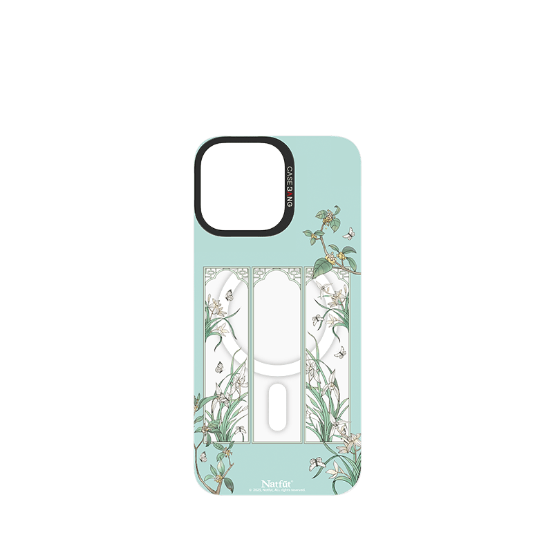 CaseBang Imagisnap Ethereal Garden magsafe interchangeable phone case For iPhone 13-16 series iPhone 16 Pro Max / Back Cover Spring Breeze Imagisnap