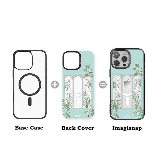 CaseBang Imagisnap Ethereal Garden magsafe interchangeable phone case For iPhone 13-16 series Spring Breeze Imagisnap