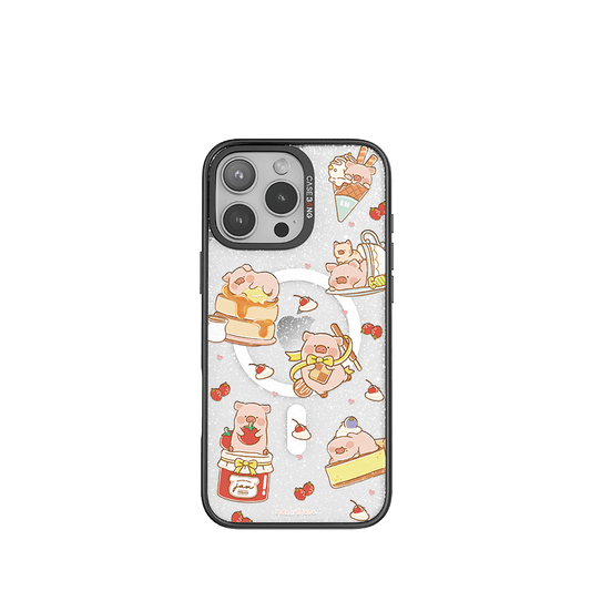 CaseBang Imagisnap Patchwork Dreams magsafe interchangeable phone case For iPhone 13-16 series iPhone 16 Pro Max / Back Cover+Base Case Sweet LULU Imagisnap