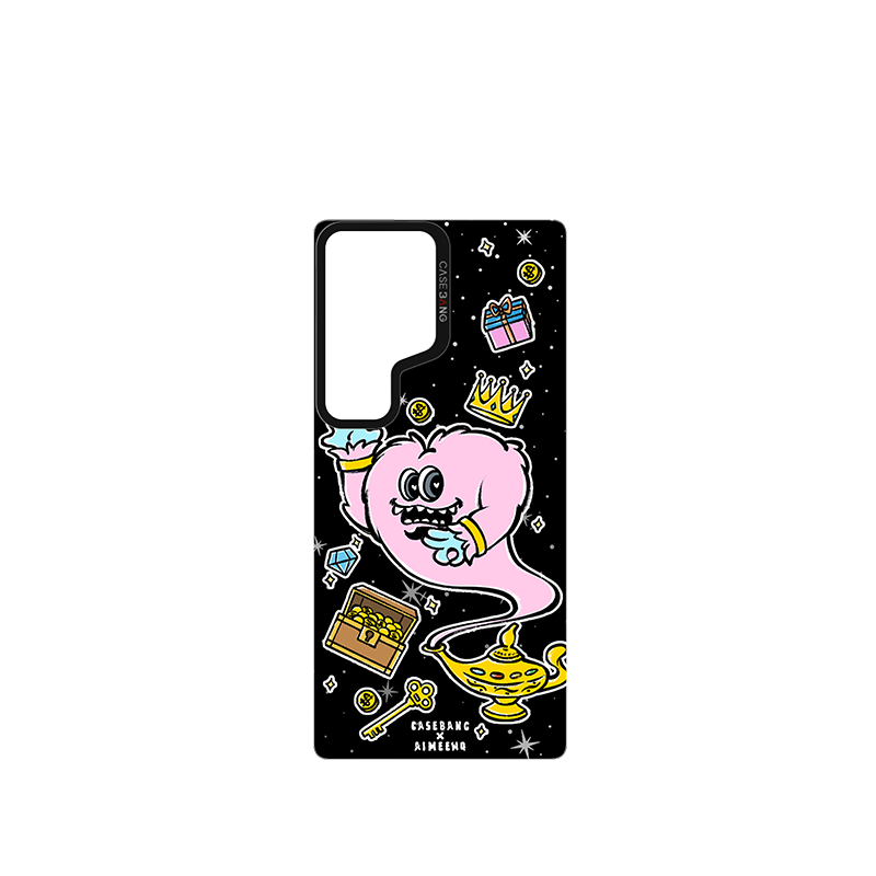 CaseBang Imagisnap AIMEEWQ magsafe interchangeable phone case For iPhone 13-16 series Samsung S25 Ultra / Back Cover Wishing Magic Lamp Imagisnap