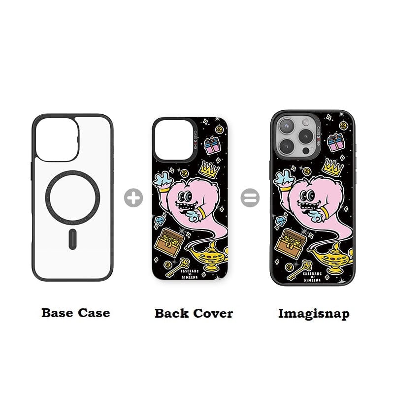 CaseBang Imagisnap AIMEEWQ magsafe interchangeable phone case For iPhone 13-16 series Wishing Magic Lamp Imagisnap