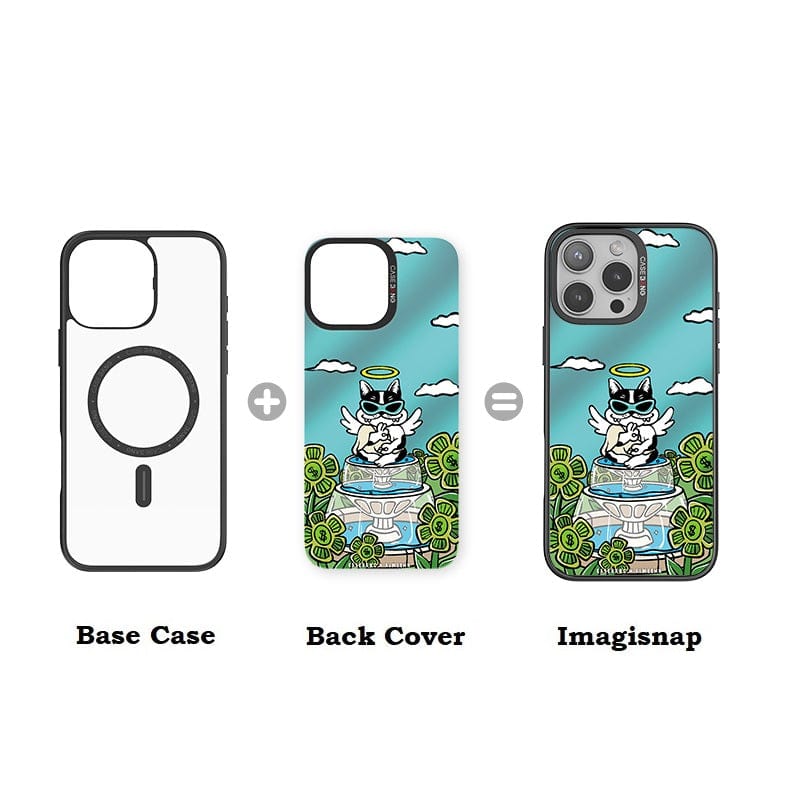 CaseBang Imagisnap AIMEEWQ magsafe interchangeable phone case For iPhone 13-16 series Wishing Well Imagisnap