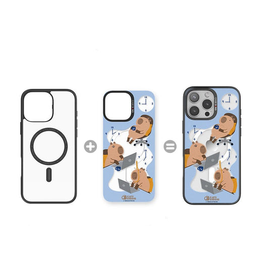 CaseBang Imagisnap Working Capybara Imagisnap iPhone 16 Pro Max / Back Cover+Base Case Working Capybara Imagisnap