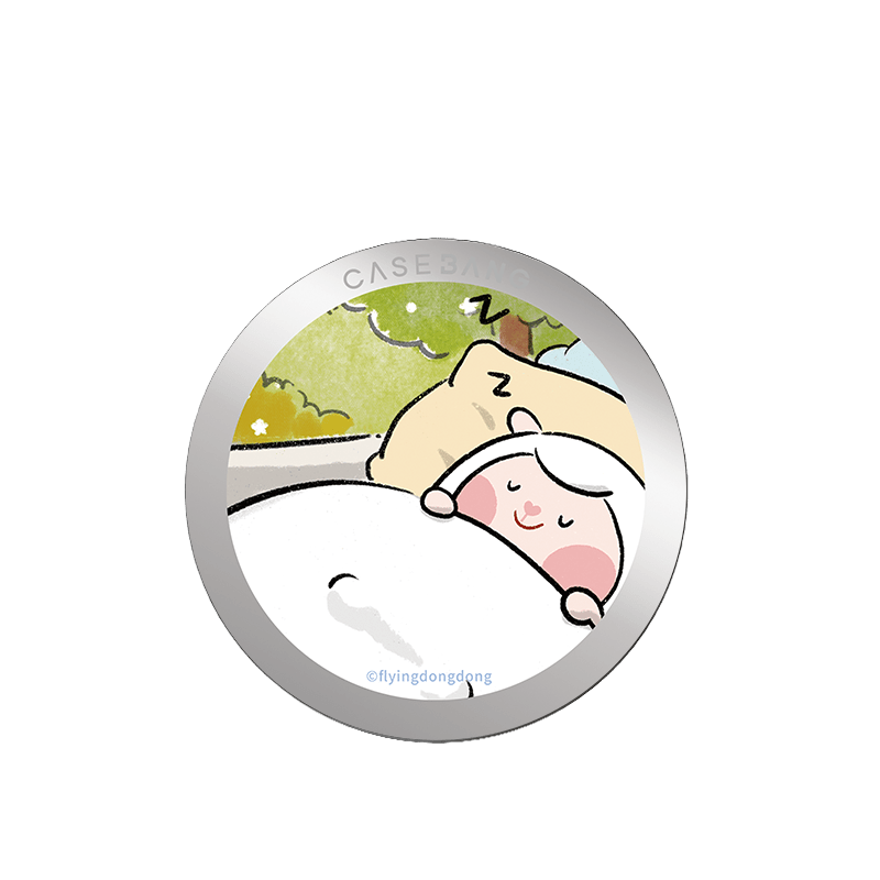 CaseBang Magsafe Grip Stand Flying Dongdong MagSafe Grip Stand Napping Flying Dongdong / Back Cover Flying Dongdong MagSafe Grip Stand