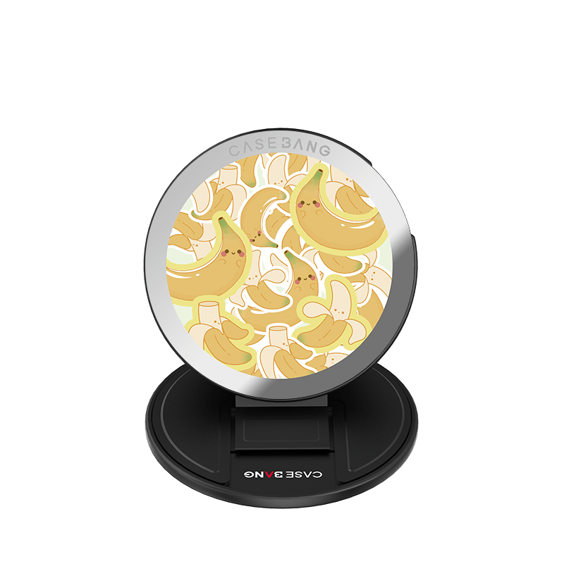 CaseBang Magsafe Grip Stand Fruit Series MagSafe Grip Stand Banana Friends / Base Stand + Back Cover Fruit Series MagSafe Grip Stand