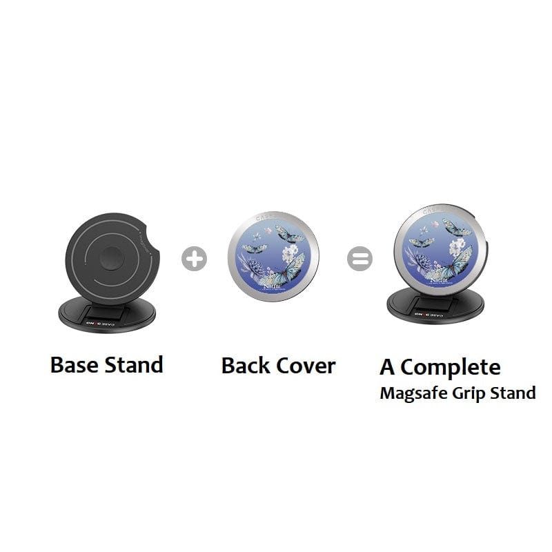 CaseBang Magsafe Grip Stand Love Of Butterfly MagSafe Grip Stand Love Of Butterfly MagSafe Grip Stand