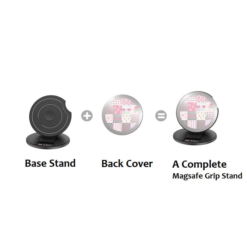 CaseBang Magsafe Grip Stand Love Patchwork MagSafe Grip Stand Love Patchwork MagSafe Grip Stand