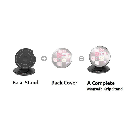 CaseBang Magsafe Grip Stand Love Patchwork MagSafe Grip Stand Love Patchwork MagSafe Grip Stand