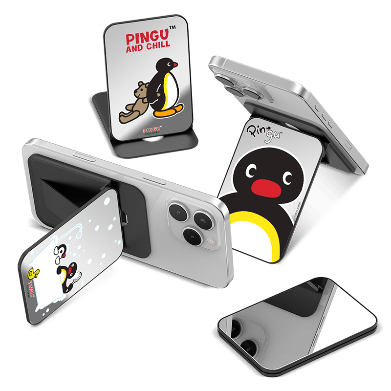 CaseBang Pingu Series MagSafe Wallet Stand