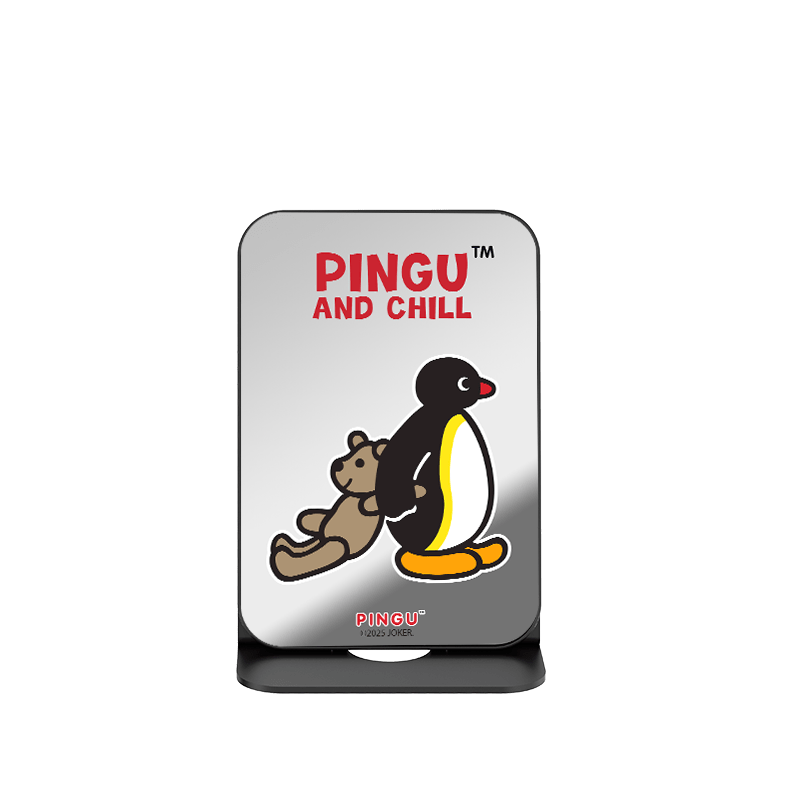 CaseBang Pingu&Teddy / Base Wallet Stand + Back Cover Pingu Series MagSafe Wallet Stand