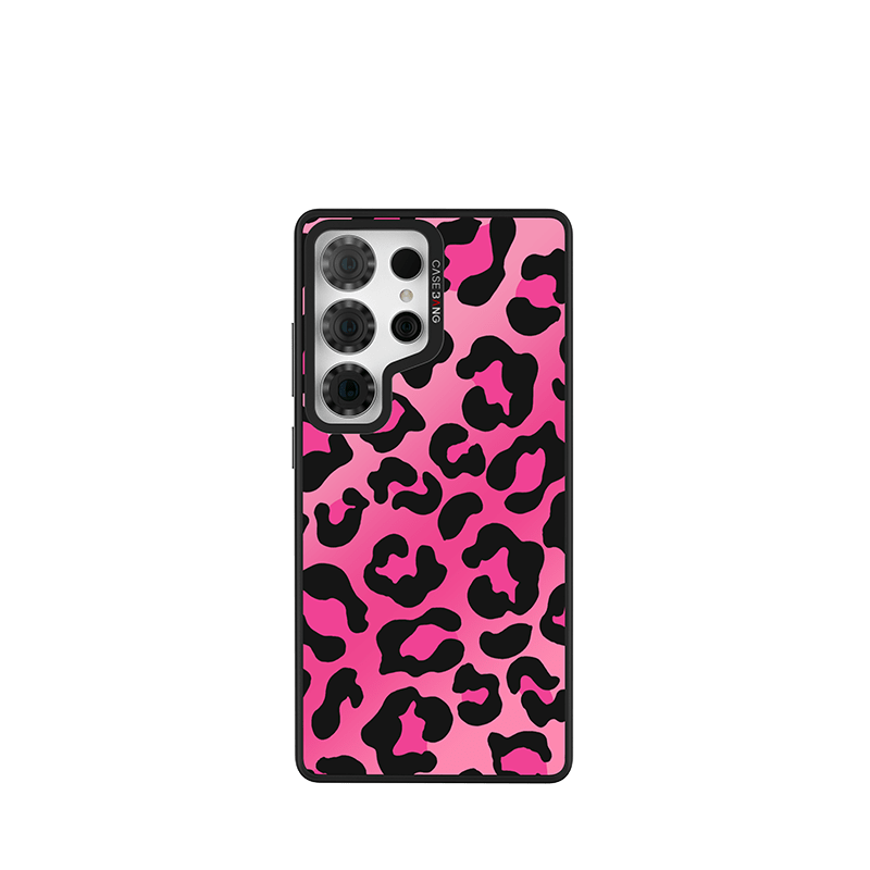 CaseBang Samsung S24 / Back Cover+Base Case Pink Leopard Imagisnap