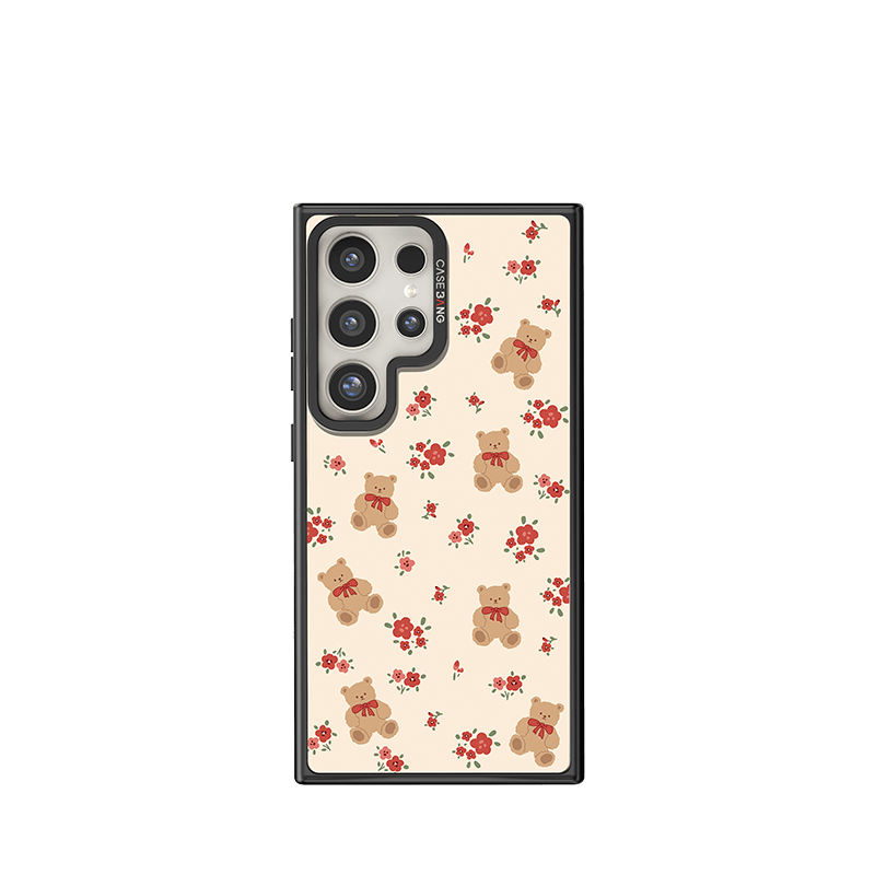 CaseBang Samsung S24 / Back Cover+Base Case Rose&Bear Imagisnap