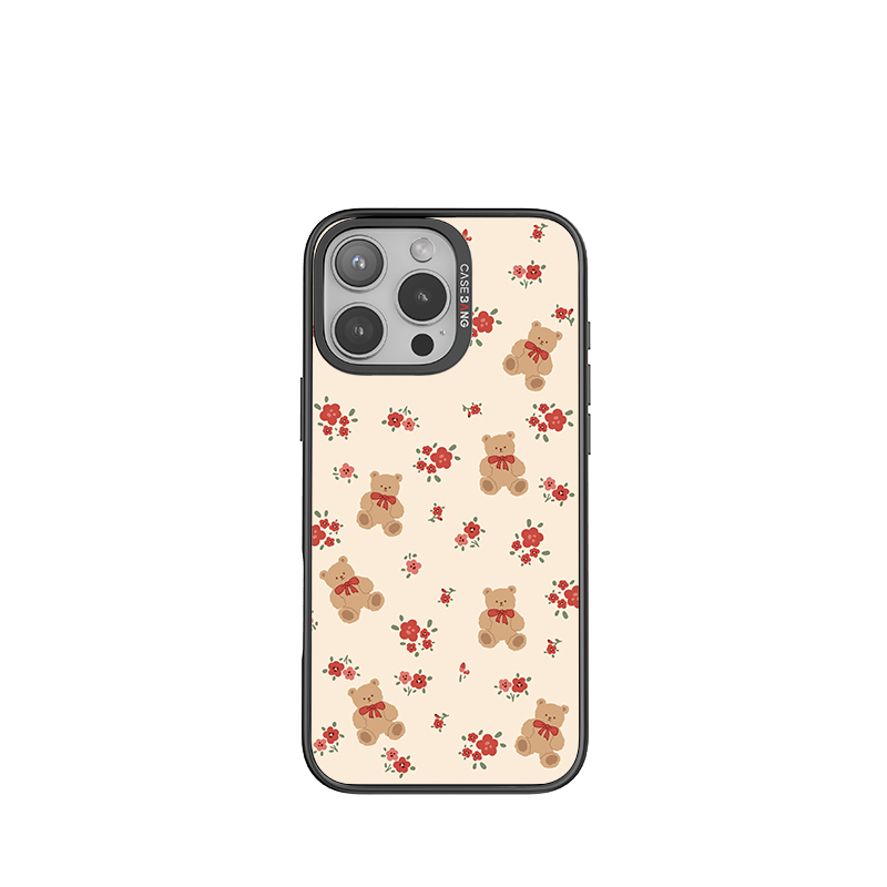 CaseBang iPhone 13 / Back Cover+Base Case Rose&Bear Imagisnap