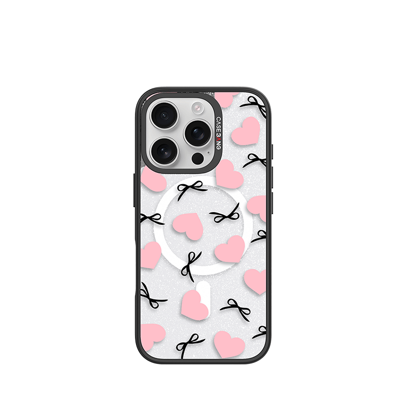 CaseBang iPhone 13 / Back Cover+Base Case SPARKLING PINK BOW Imagisnap