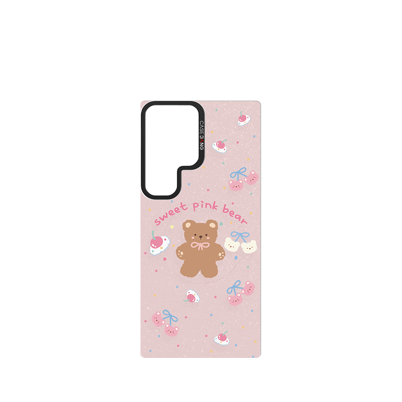 CaseBang Samsung S24 / Back Cover Sweet Pink Bear Imagisnap